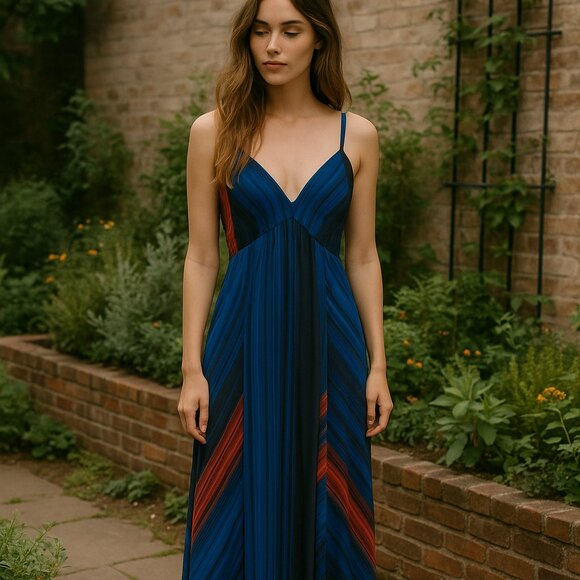 Anthropologie Dresses & Skirts - Anthropologie Nikita Mhaisalkar Maxi Dress Multicolor Print SZ4 Flowy Boho Dress